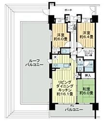 クレストフォルム横浜リヴァシス 3LDKの間取図画像