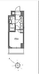 アラート横濱桜木町I 1Kの間取図画像