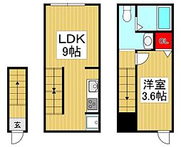 MOK-URBAN TODAKOEN 1LDKの間取図画像