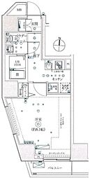 マーロ府中レジデンス♯R 1Kの間取図画像