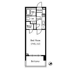 MFPRコート蒲田 9階ワンルームの間取り