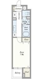 レシデンシアSK 1Kの間取図画像