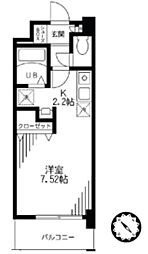 PrimRoseM壱番館 ワンルームの間取図画像