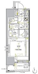 クレイシア板橋モデルノ 1Kの間取図画像