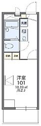レオパレスベルグランデB 1Kの間取図画像