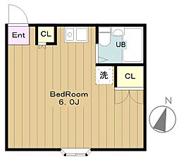 シエナ 1Kの間取図画像