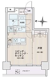 エスティメゾン錦糸町2 1LDKの間取図画像