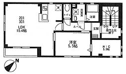 グランシャリオ千石 3階1LDKの間取り