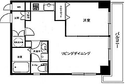 秀和新川レジデンス 1LDKの間取図画像