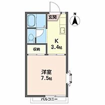 グリーンピース 201 ｜ 宮城県仙台市泉区歩坂町72-1（賃貸アパート1K・2階・24.50㎡） その2