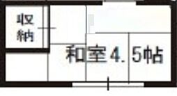 メイクハウス小岩 2階ワンルームの間取り