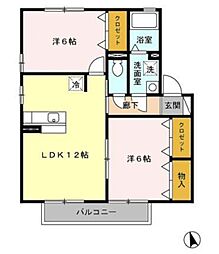間取図画像 2LDK