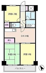 エクセレント北山田 3DKの間取図画像