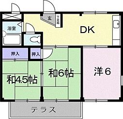 ハイツサンリット 3DKの間取図画像