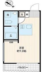 trias531 ワンルームの間取図画像