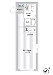 ＴＭＹ小石川 3階ワンルームの間取り