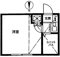 メイセー三軒茶屋 1Kの間取図画像