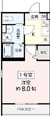 (仮称)飯山満町3丁目AP 1Kの間取図画像