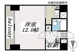 ベルシェ船橋ラマージュ 1Kの間取図画像