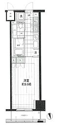コンパートメント東京中央 1Kの間取図画像