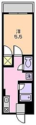 カフェデュエット 1階1Kの間取り