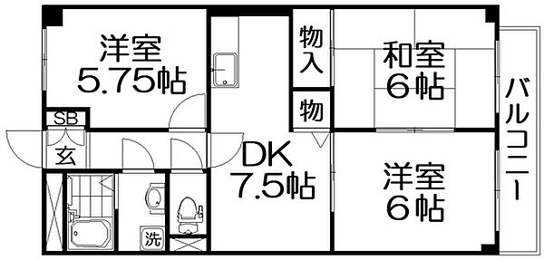 画像2:間取図