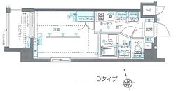ZOOM品川南 1Kの間取図画像