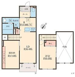 ソル・アスール(ソルアスール) 1階1SLDKの間取り