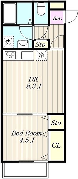神奈川県相模原市南区上鶴間６丁目(賃貸アパート1LDK・2階・32.90㎡)の写真 その2