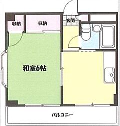 第三藤ホームビル 1Kの間取図画像