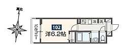 ＭＥＬＤＩＡ西八王子III 1階1Kの間取り