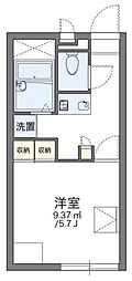 レオパレスサンパーク26番 1Kの間取図画像