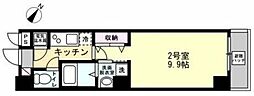 アリエッタ蒔田 1Kの間取図画像