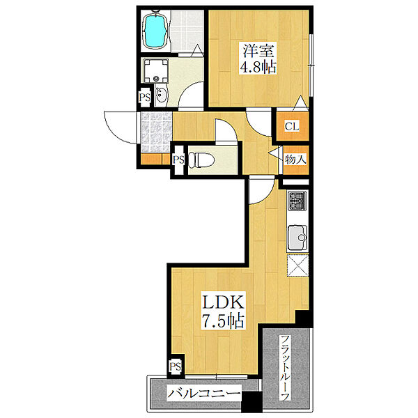 ハピネス ミノリ 302｜東京都北区田端新町１丁目(賃貸マンション1LDK・3階・35.30㎡)の写真 その2