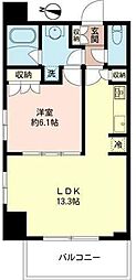 MFPRコート木場公園 1LDKの間取図画像