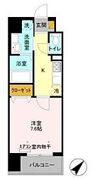 Vesta 1階1Kの間取り
