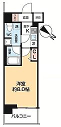 パティーナ東武練馬 1Kの間取図画像