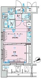 メインステージ上野 10階1DKの間取り