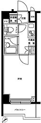 ルーブル品川南大井 1Kの間取図画像