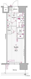 ガーラ・グランディ東陽町 1Kの間取図画像