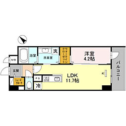 ラルーチェ長堀通 1LDKの間取図画像