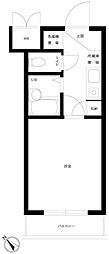 ルーブル西五反田 1Kの間取図画像