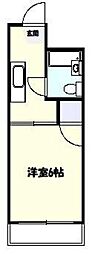 エルハーベン玉川台 1Kの間取図画像