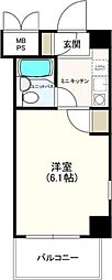 デ・リード塚本 1Kの間取図画像