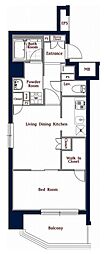N-stageUeno 1LDKの間取図画像