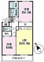 間取図画像 2LDK