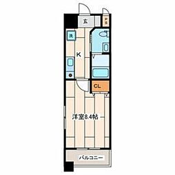 ＳＨＥＬＬ ＭＩＹＡＫＯ I 5階1Kの間取り