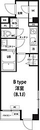 リブリ-NKY 1Kの間取図画像