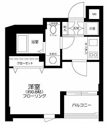 アーバイルGRANDE中野 1Kの間取図画像