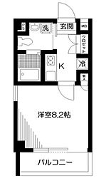 サニーハイマート下北沢 1Kの間取図画像